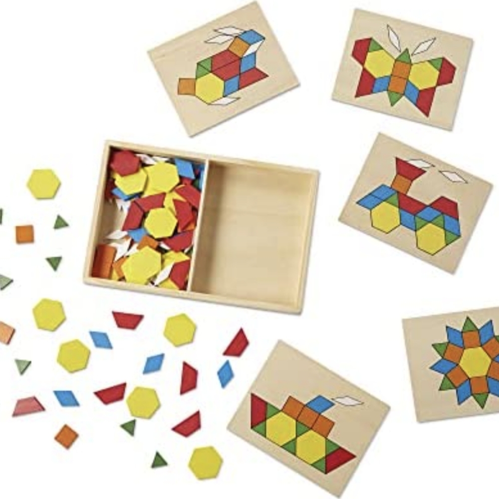 Melissa & Doug Wooden Blocks and Boards 3+